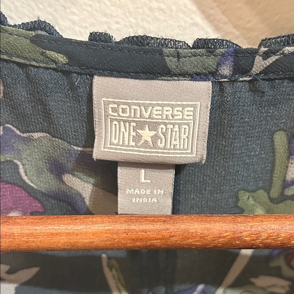 Converse Green Floral, Sheer, Mini Dress - Picture 5 of 9